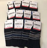 BLUES MODA Pamuklu 12 Adet Çorap