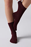 Nova Socks Kadın 4'lü Bambu Lastiksiz Sıkmayan Diyabetik Bilek Çorap