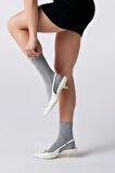 Nova Socks Kadın 4'lü Bambu Lastiksiz Sıkmayan Diyabetik Bilek Çorap