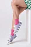 Nova Socks Kadın 4'lü Bambu Lastiksiz Sıkmayan Diyabetik Bilek Çorap