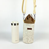 Woodycord El Yapımı Büzgülü Matara ve Termos Kılıfı