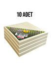 NotYaz 75x75 300 Yaprak 2 Renk Kaliteli Yapışkanlı Not Kağıdı 10 Paket