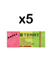 Temat 3x50x40 Yapışkanlı Not Kağıdı 80 Yaprak 3 Renk 5 Adet