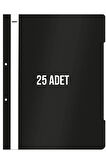 Noki XL Telli Dosya 25'li Paket Siyah