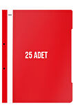 Noki XL Telli Dosya 25'li Paket Kırmızı