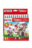 Triboo Natural Jumbo Kalemtıraş Hediyeli 12'li Kuruboya