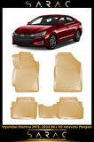 Hyundai Elantra 2015 Model(YENİ KASA) Bej Araca Özel 3d Havuzlu Paspas