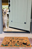 Welcome, Köpek Deseni, komik köpek desenleri, dış kapı paspas, dayanıklı uzun ömürlü paspas
