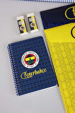 LİSANSLI FENERBAHÇE A4 2 ADET KARELİ,2 ADET ÇİZGİLİ DEFTER,2 ADET ÇITÇIT DOSYA,2 ADET SİLGİ,BLOKNOT,UÇLU KALEM VE UÇ SETİ