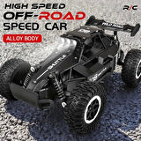 1:16 Off Road Şarjlı RC Uzaktan kumandalı SİYAH Arazi Aracı 5 Kanallı Tek Bataryalı 20 Km/s Hızında Hediyelik Oyuncak