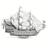DIY Kraliçe Annenin İntikamı Gemisi Queen Anne's Revenge 3D Metal Puzzle Bulmaca 14+ yaş üstü Hediyelik model
