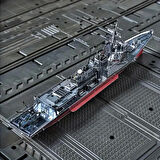Burke Sınıfı Destroyer, Metal DIY Montajlı Model, Üç Boyutlu Bulmaca, El Yapımı El Sanatları Dekorasyonu
