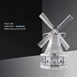 DIY 3D Metal Puzzle Bulmaca HOLLANDA YEL DEĞİRMENİ 14+ yaş üstü Hediyelik model