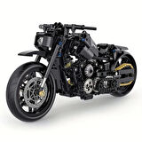 Teknik Motosiklet Yapım Seti 586 parça 1:8 Ölçekli Siyah 8+ yaş Model Kiti hediye yapı blok oyuncak seti