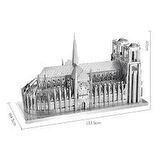 NOTRE DAME PARİS 3D Metal Maket Bulmaca Puzzle modeli kitleri DIY 14+ Yaş 117+ parça
