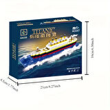 Işıklı Titanic 3D Lego BULDING BLOCKS 607 Parça 12+ YAŞ Puzzle Tekne Gemi Hediye