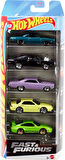 Hot Wheels Fast and Furious 5'li Araba Seti JDR19