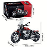 Teknik Motosiklet Yapım Seti 542 parça 1:8 Ölçekli 8+ yaş Model Kiti hediye yapı blok oyuncak seti