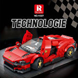 Technic Spor Araba Ferrari 3D Lego BUILDING BLOCKS 306 Parça 14+ YAŞ Puzzle Araba Hediye