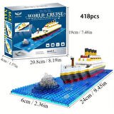 Titanic 3D Lego BULDING BLOCKS 418 Parça 12+ YAŞ Puzzle Tekne Gemi Hediye