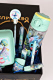 DEKOMUS İLE ÖZEL KUTULU GIFT BOX LİSANSLI STITCH MATARA,BESLENME KABI VE KIRTASİYE SETİ