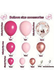 99 Parça Pastel Pembe ve Gül Altın Balon Çeşitleri: Doğum Günü Partiler için Mükemmel