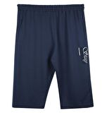 Erkek Büyük Beden Penye Kapri İndigo