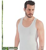 Erkek Büyük Beden Battal Boy % 100 Bambu Atlet Beyaz