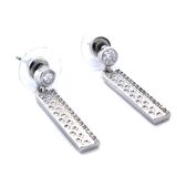 FerizZ 316L Çelik Zirkon Taşlı Çelik Sallantılı Küpe UNK-587
