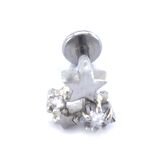 FerizZ 316L Çelik Zirkon Taşlı Yıldızlı Piercing PRC-195