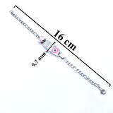 316L Çelik Pembe Nazar Boncuklu Hello Kitty Çocuk Bileklik BLK-961