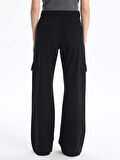 Kargo cep jeans pantolon siyah