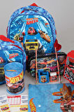 DEKOMUS İLE YENİ SEZON LİSANSLI HOT WHEELS TEK BÖLMELİ 32 CM KÜÇÜK BOY ANAOKUL,BESLENME,KALEM ÇANTASI İLE MATARA,BESLENME KABI VE KIRTASİYE SETİ ÇITÇIT DOSYA,KALEM,SİLGİ,KUMBARA,KALEMTRAŞ,RESİM DEFTERİ,OKUL ETİKETİ