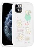 iPhone 11 Pro Max Uyumlu Kılıf Kabartma Figürlü Parlak Toys Silikon Kapak