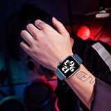 Megafox Apple Watch Seri 2/3/4/5/6/7/8/Se/Ultra Mıknatıslı Deri Baklalı Kordon 42-44-45-49Mm Uyumlu