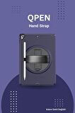 Qpen iPad 10.2 inç (8.nesil)  Uyumlu Hand Strap Tablet Kılıfı 