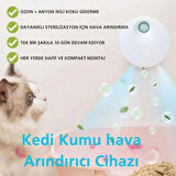 TechTic Kedi Tuvaleti İçin Akıllı Pet Koku Giderici Biyosensörlü Hava Temizleme Sistemi 
