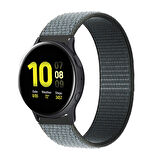 Megafox Samsung Galaxy Watch 46mm 22mm Uyumlu Hasır Kordon Spor Örgü İşlemeli Yumuşak Kayış