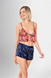 Amora Secret 3'lü Şort Takımı Desenli