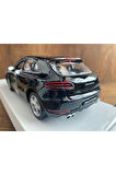 PORSCHE MACAN MODEL ARABA DİECAST PORSCHE ARABA SİYAH METAL KAPILARI KAPUT AÇILIR