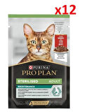 Pro Plan Sterilised Pouch Sığır Etli Kısırlaştırılmış Kedi Konservesi 85 Gr x 12 adet