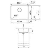 Franke Maris MRG 110-52 Granit Eviye-Active Plus 2.0 Armatür-Sıvı Sabunluk Üçlü Set Stone Grey