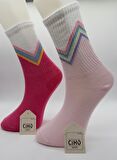 CİHO SOCKS KADIN 12 ÇİFT V DESEN PAMUKLU SOKET ÇORAP