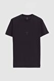 Twn Regular Fit Siyah Baskılı %100 Pamuk T-Shirt 2EC14ORT05214