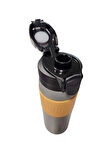 900 ml  Pipetli/Pipetsiz Çift Kullanım Çelik Termos Kahve Bardağı