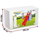 Pilsan Kale Kaydırak ve Salıncak Seti