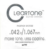 Cleartone Acoustic Phos-Bronze 042 Tek Tel Akustik Gitar Tek Tel