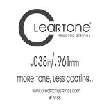 Cleartone Plain Single 038 - Tek Tel Elektro Gitar Tek Tel