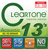 Cleartone 8020 Bronze Medium 13-56 Takım Tel Akustik Gitar Teli 013-056