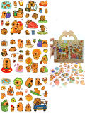 Capybara Sticker Şeffaf Stiker Kapibara Çanta Şeklinde Çıkartma- Maceralı